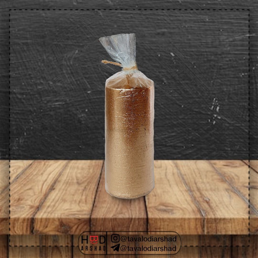 شمع استوانه طلایی کد ۱۰۰